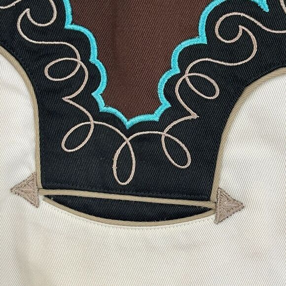 Panhandle Slim Western Black and Cream Shirt - Picture 11 of 16